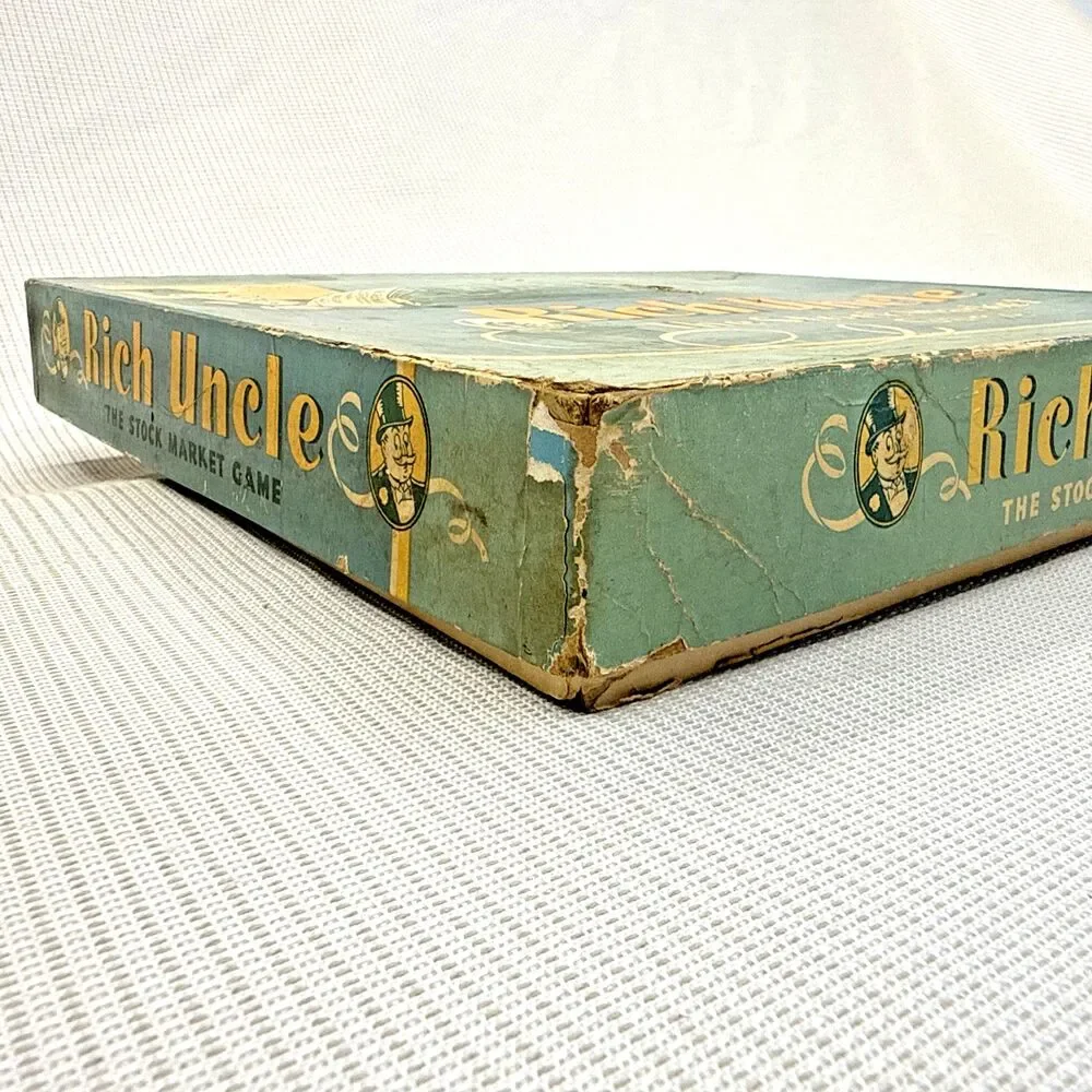 Vintage Parker Brothers Rich Uncle - The Stock Market Game 1955 USA - Complete